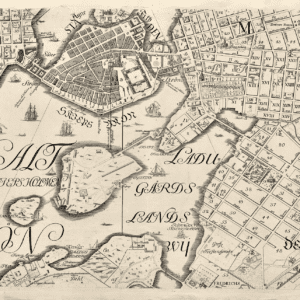 Historisk karta över Stockholm 1733