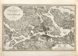 Historisk karta över Stockholm 1817