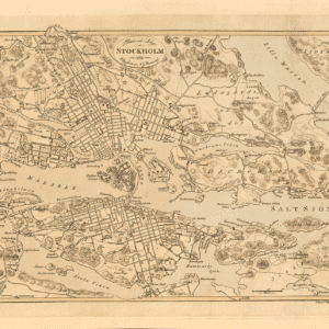 Historisk karta över Stockholm 1818