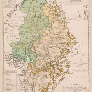 Historisk karta över Uppland och Södertörn 1785