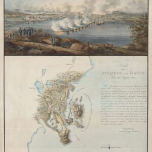 Historisk karta över slaget vid Ratan 1809