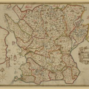 Historisk karta över Skånes hertigdöme 1700-tal