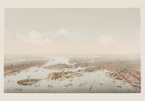 Stockholm från Saltsjön 1872-73