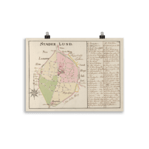 Karta över lund 1802