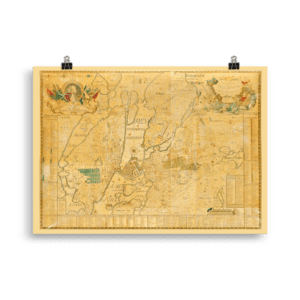 Karta över Stockholm 1733