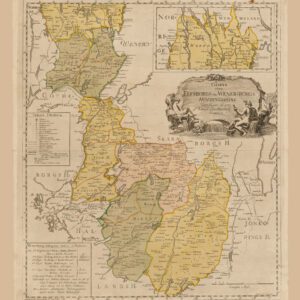 Historisk karta över Älvsborg eller Vänersborgs hövdingedömen - 1781