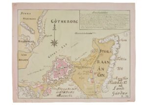 Historisk karta över Göteborg 1796