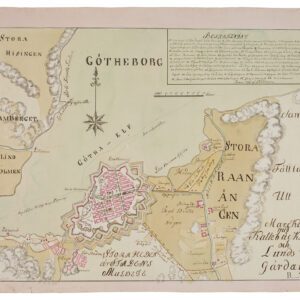 Historisk karta över Göteborg 1796