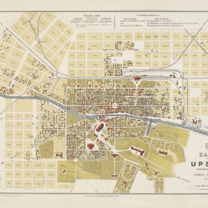 Historisk karta över Uppsala 1882