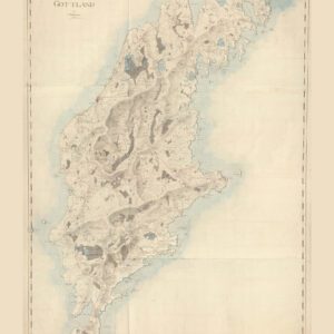 Historisk karta över Gotland 1800-talet
