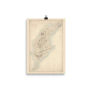 Karta över Gotland 1800-tal.