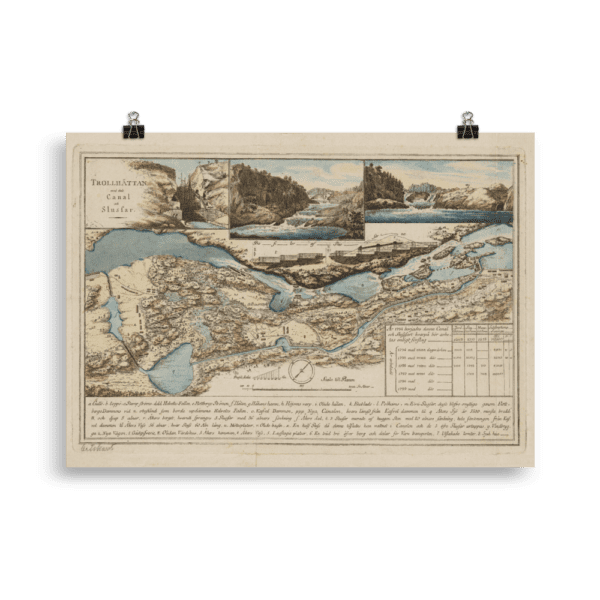 Trollhättan och dess kanal - 1800-tal