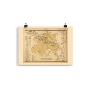 Vägkarta över Östergötland 1740