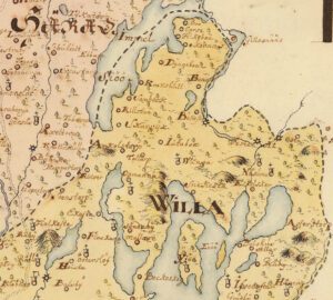 Historisk karta Skåne 1600-tal