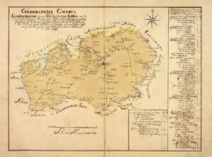 Historisk karta över Kronobergs län 1731