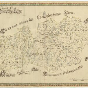 Historisk karta över Kronobergs län sent 1600-tal