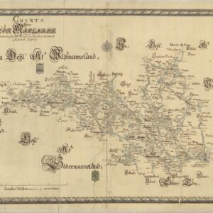 Historisk karta över Mälaren 1717