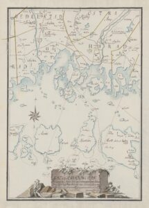 Historisk karta över Karlskrona 1681