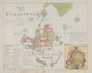 Historisk karta över Karlskrona 1797