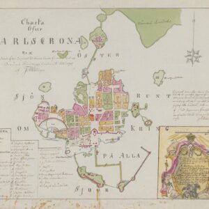 Historisk karta över Karlskrona 1797