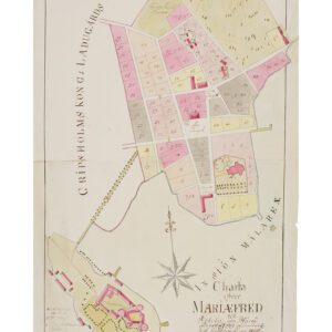Historisk karta över Mariefred 1799