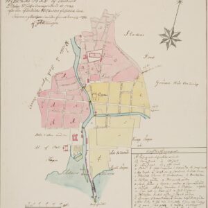 Historisk karta över Västerås stad 1784