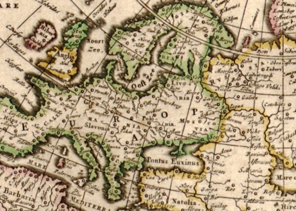 Världskarta 1660
