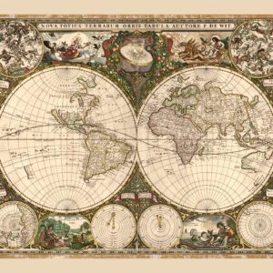 Världskarta 1660