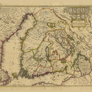 Historisk karta över Finland 1680