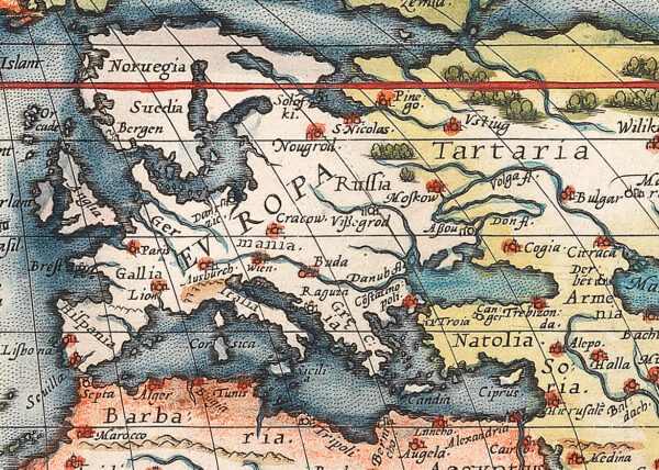 Världskarta 1500-tal