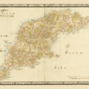 Historisk karta över Gotland 1729