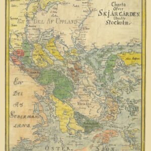 Historisk karta stockholms skärgård 1779
