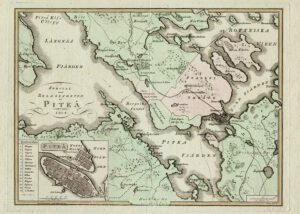 Historisk karta över Piteå 1814