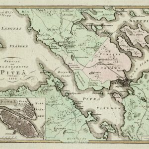 Historisk karta över Piteå 1814