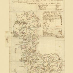 Historisk karta över Halland 1702