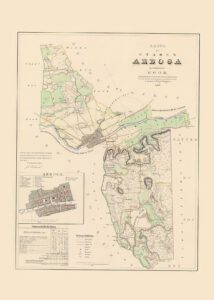 Historisk karta över Arboga 1853