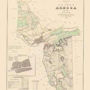 Historisk karta över Arboga 1853