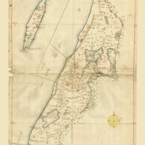 Historisk karta över Vista härad i Jönköpings län 1600-tal