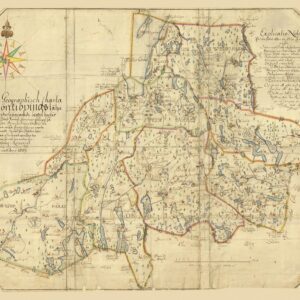 Historisk karta över Jönköpings län 1689