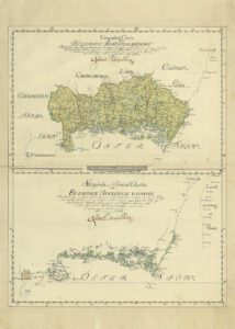 Historisk karta över Blekinge 1790