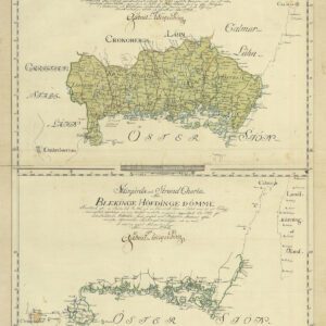 Historisk karta över Blekinge 1790