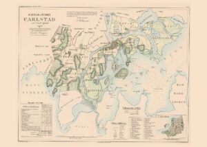 Historisk karta över Karlstad 1857