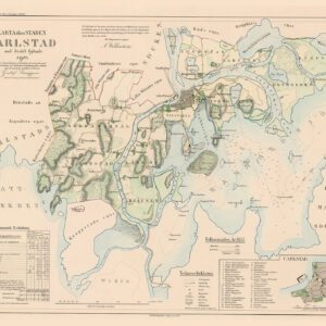 Historisk karta över Karlstad 1857