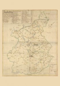 Historisk karta över Älvsborgs län 1693