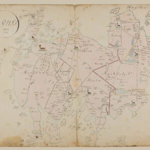 Historisk karta över Orust 1843
