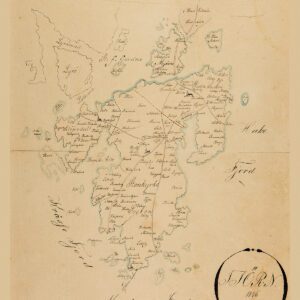 Historisk karta över Tjörn 1864