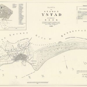 Historik karta över Ystad 1853