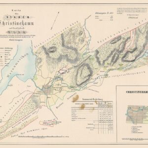 Historisk karta över Kristinehamn 1854