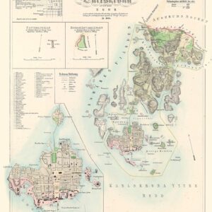 Historisk karta över Karlskrona 1855