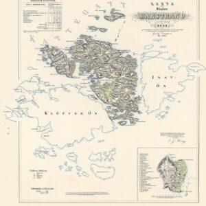 Historisk karta över Marstrand 1855
